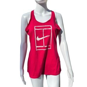 Nike Women’s Tennis US Open Red Racerback Dri-Fit Tank Size Large